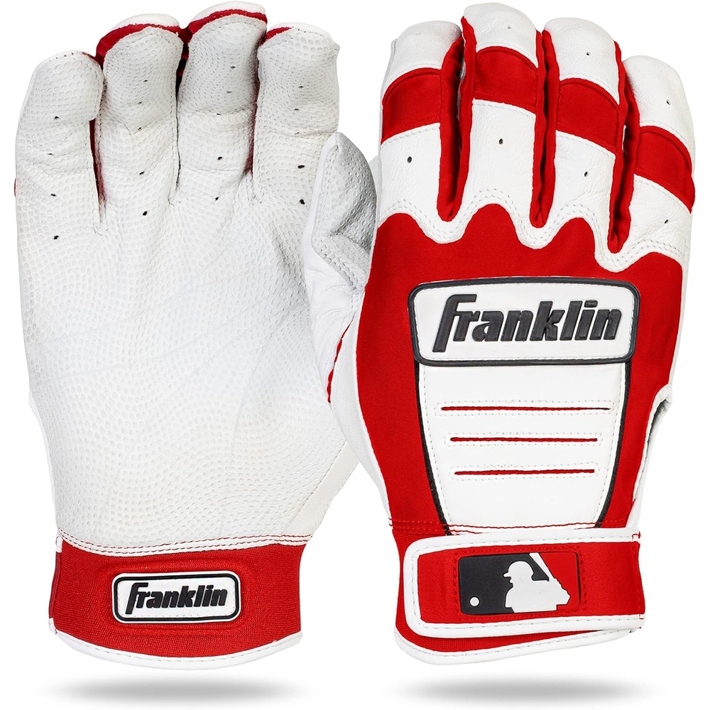 image:imageFranklin Sports MLB Baseball Batting Gloves  CFX Pro Youth and Adult  Baseball  Softball  Multiple Sizes  ColorsRedPearl