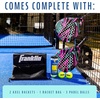 image:imageFranklin Sports  Axel Padel Set  2 Fiberglass Padel Rackets with Foam Core Balls amp Carrying Case and Replacement BallsAxel Padel Set