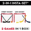 image:imageFranklin Sports  NHL Kids Folding Hockey Goals Set  2 Street Hockey amp Knee Hockey Goals  2 Adjustable Youth Hockey Sticks 2 Knee Hockey Sticks 2 Mini Hockey Balls  1 Street Hockey BallGoals Set