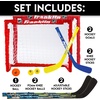 image:imageFranklin Sports  NHL Kids Folding Hockey Goals Set  2 Street Hockey amp Knee Hockey Goals  2 Adjustable Youth Hockey Sticks 2 Knee Hockey Sticks 2 Mini Hockey Balls  1 Street Hockey BallGoals Set