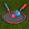 image:imageFranklin Sports Badminton Racket Set  Smashminton Oversize  2 Player Backyard Youth Set with Birdies for KidsRed and Blue