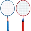 image:imageFranklin Sports Badminton Racket Set  Smashminton Oversize  2 Player Backyard Youth Set with Birdies for KidsRed and Blue