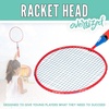 image:imageFranklin Sports Badminton Racket Set  Smashminton Oversize  2 Player Backyard Youth Set with Birdies for KidsRed and Blue