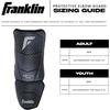 image:imageFranklin Sports Baseball  Softball Elbow Guard  PRT DST Series Youth Shield for Batting  Protective Elbow  Forearm Pad  Right  Left Hand Hitters  BlackGrey  One Size  Youth