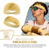 image:imageFranklin Sports Baseball  Softball Headband  Workout  Athletic Headbands for Men  Women  Sweat Wicking for Running  Exercise  One Size Fits MostVanillaGold