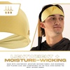 image:imageFranklin Sports Baseball  Softball Headband  Workout  Athletic Headbands for Men  Women  Sweat Wicking for Running  Exercise  One Size Fits MostVanillaGold