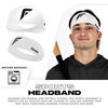 image:imageFranklin Sports Baseball  Softball Headband  Workout  Athletic Headbands for Men  Women  Sweat Wicking for Running  Exercise  One Size Fits MostWhite