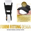 image:imageFranklin Sports Baseball  Softball Leg Guard  PRT Series Adult  Protective Leg  Ankle Guard  Toe Plate  One SizeBlackGold