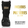 image:imageFranklin Sports Baseball  Softball Leg Guard  PRT Series Adult  Protective Leg  Ankle Guard  Toe Plate  One SizeBlackGold