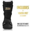 image:imageFranklin Sports Baseball  Softball Leg Guard  PRT Series Adult  Protective Leg  Ankle Guard  Toe Plate  One SizeBlackGold