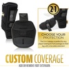 image:imageFranklin Sports Baseball  Softball Leg Guard  PRT Series Adult  Protective Leg  Ankle Guard  Toe Plate  One SizeBlackGold