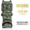 image:imageFranklin Sports Baseball  Softball Leg Guard  PRT Series Adult  Protective Leg  Ankle Guard  Toe Plate  One SizeCamoGold
