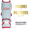 image:imageFranklin Sports Baseball  Softball Leg Guard  PRT Series Adult  Protective Leg  Ankle Guard  Toe Plate  One SizeCarolina BlueRed