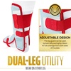 image:imageFranklin Sports Baseball  Softball Leg Guard  PRT Series Adult  Protective Leg  Ankle Guard  Toe Plate  One SizeCarolina BlueRed