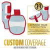 image:imageFranklin Sports Baseball  Softball Leg Guard  PRT Series Adult  Protective Leg  Ankle Guard  Toe Plate  One SizeCarolina BlueRed