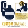 image:imageFranklin Sports Baseball  Softball Leg Guard  PRT Series Adult  Protective Leg  Ankle Guard  Toe Plate  One SizeNavy