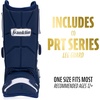 image:imageFranklin Sports Baseball  Softball Leg Guard  PRT Series Adult  Protective Leg  Ankle Guard  Toe Plate  One SizeNavy