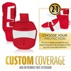 image:imageFranklin Sports Baseball  Softball Leg Guard  PRT Series Adult  Protective Leg  Ankle Guard  Toe Plate  One SizeRed