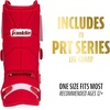 image:imageFranklin Sports Baseball  Softball Leg Guard  PRT Series Adult  Protective Leg  Ankle Guard  Toe Plate  One SizeRed