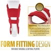 image:imageFranklin Sports Baseball  Softball Leg Guard  PRT Series Adult  Protective Leg  Ankle Guard  Toe Plate  One SizeRed