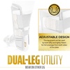 image:imageFranklin Sports Baseball  Softball Leg Guard  PRT Series Adult  Protective Leg  Ankle Guard  Toe Plate  One SizeWhiteGold