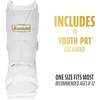 image:imageFranklin Sports Baseball  Softball Leg Guard  PRT Series Adult  Protective Leg  Ankle Guard  Toe Plate  One SizeWhiteGold