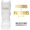 image:imageFranklin Sports Baseball  Softball Leg Guard  PRT Series Adult  Protective Leg  Ankle Guard  Toe Plate  One SizeWhiteGold