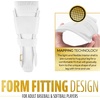 image:imageFranklin Sports Baseball  Softball Leg Guard  PRT Series Adult  Protective Leg  Ankle Guard  Toe Plate  One SizeWhiteGold