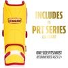 image:imageFranklin Sports Baseball  Softball Leg Guard  PRT Series Adult  Protective Leg  Ankle Guard  Toe Plate  One SizeYellowRed