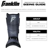 image:imageFranklin Sports Baseball  Softball Leg Guard PRT DST Series Youth Shin  Foot Shield for Batting  Protective Leg  Ankle Guard with Toe Plate  BlackGrey  One Size  Youth