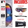 image:imageFranklin Sports Baseball  Softball Sunglasses  Mens  Womens Sports Sunglasses  Flip Up Shades  Non Flip GlassesBlack