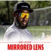 image:imageFranklin Sports Baseball  Softball Sunglasses  Mens  Womens Sports Sunglasses  Flip Up Shades  Non Flip GlassesBlackMulti