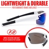 image:imageFranklin Sports Baseball  Softball Sunglasses  Mens  Womens Sports Sunglasses  Flip Up Shades  Non Flip GlassesWhite
