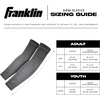 image:imageFranklin Sports Baseball Arm Sleeves  Baseball  Softball Arm Compression Sleeves for Boys  Girls  Multiple ColorsBlack