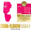 image:imageFranklin Sports Baseball Elbow Guard  PRT Series Adult and Youth Baseball  Softball Elbow Shield for BattingOptic Pink
