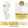 image:imageFranklin Sports Baseball Elbow Guard  PRT Series Adult and Youth Baseball  Softball Elbow Shield for BattingWhiteGold