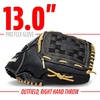 image:imageFranklin Sports Baseball Glove  Proflex Adult Baseball  Softball Glove  Outfield  Infield  Right and Left HandRight Hand Throw