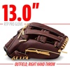 image:imageFranklin Sports Baseball Gloves  RTP Pro Adult  Kids Baseball Mitt  Outfield  Infield GlovesBrown