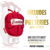 image:imageFranklin Sports Baseball Hand Guard  PRT LT Series Adult  Batting Hand Protective Shield for Righty  Lefty HittersRed