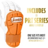 image:imageFranklin Sports Baseball Hand and Wrist Guard  PRT LG Series Adult Protector for Batting  Protective Shield for Right and Left Hand Hitters  One Size  AdultOrange