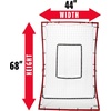 image:imageFranklin Sports Baseball Rebounders  Pitchback Nest  Pitch Return Trainer  Rebound Net with Attachable Pitching Target All Angle Fielding Rebound Net for Grounders  Pop Flies68 x 44 inch