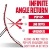 image:imageFranklin Sports Baseball Rebounders  Pitchback Nest  Pitch Return Trainer  Rebound Net with Attachable Pitching Target All Angle Fielding Rebound Net for Grounders  Pop Flies68 x 48 inch