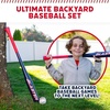 image:imageFranklin Sports Blaster Plastic Baseball Bat  Ball Set  Youth 32 Toy Bat  Official Stitched 70mm Lightweight BallBat and Ball Set