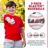 image:imageFranklin Sports Blaster Plastic Baseball Bat  Ball Set  Youth 32 Toy Bat  Official Stitched 70mm Lightweight BallReplacement Balls