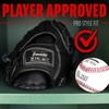 image:imageFranklin Sports CTZ5000 Baseball Gloves  Adult  Youth Fielding Gloves  Catchers Mitts  Multiple Styles  ColorsBlack Chrome