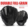 image:imageFranklin Sports CTZ5000 Baseball Gloves  Adult  Youth Fielding Gloves  Catchers Mitts  Multiple Styles  ColorsBlack Chrome