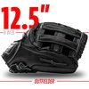 image:imageFranklin Sports CTZ5000 Baseball Gloves  Adult  Youth Fielding Gloves  Catchers Mitts  Multiple Styles  ColorsBlack Chrome