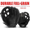 image:imageFranklin Sports CTZ5000 Baseball Gloves  Adult  Youth Fielding Gloves  Catchers Mitts  Multiple Styles  ColorsBlack Chrome