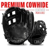 image:imageFranklin Sports CTZ5000 Baseball Gloves  Adult  Youth Fielding Gloves  Catchers Mitts  Multiple Styles  ColorsBlack Chrome