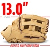 image:imageFranklin Sports CTZ5000 Baseball Gloves  Adult  Youth Fielding Gloves  Catchers Mitts  Multiple Styles  ColorsCamelBrown